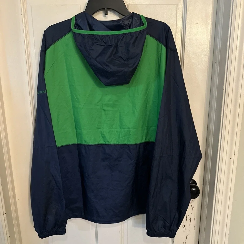 Notre‎ Dame Fighting Irish Windbreaker Rain Jacket Columbia Sportswear Sz Large